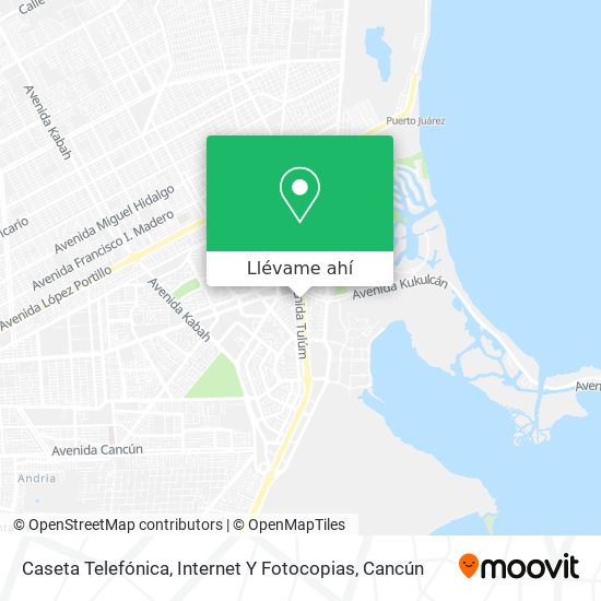 Mapa de Caseta Telefónica, Internet Y Fotocopias