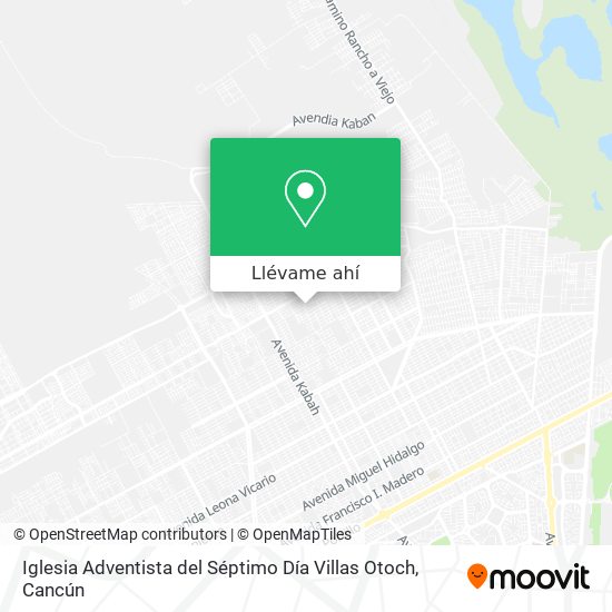 Cómo llegar a Iglesia Adventista del Séptimo Día Villas Otoch en Isla  Mujeres en Autobús?