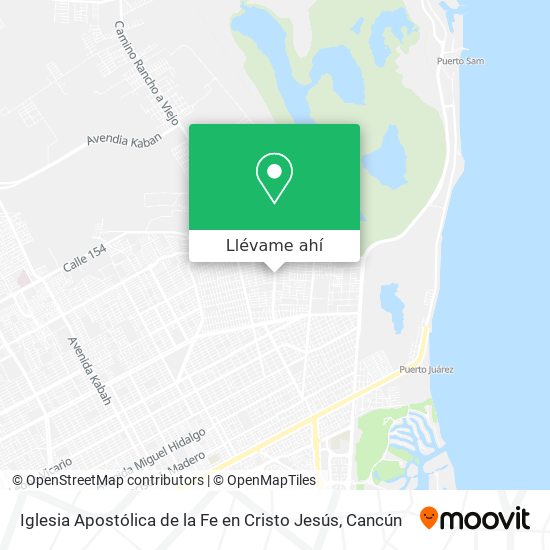 Mapa de Iglesia Apostólica de la Fe en Cristo Jesús