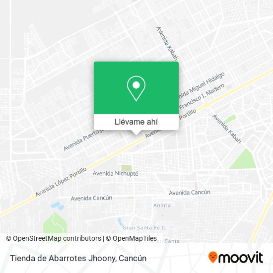 Mapa de Tienda de Abarrotes Jhoony