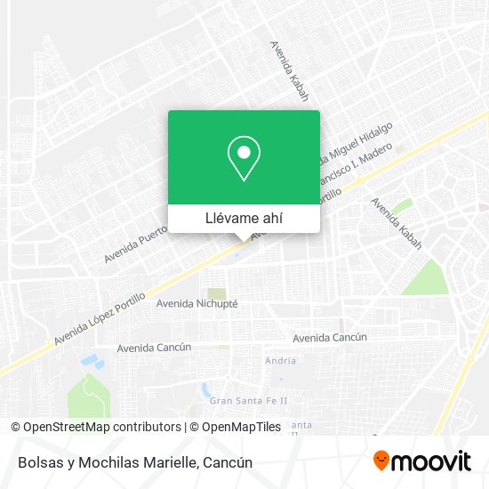 Mapa de Bolsas y Mochilas Marielle