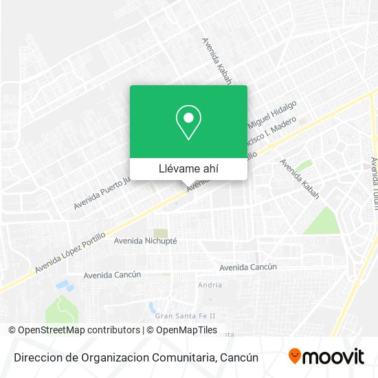 Mapa de Direccion de Organizacion Comunitaria