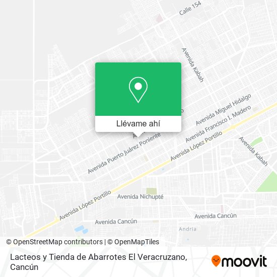 Mapa de Lacteos y Tienda de Abarrotes El Veracruzano