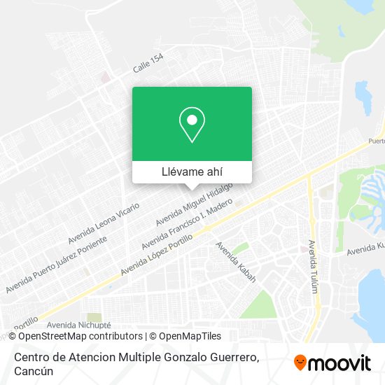 Mapa de Centro de Atencion Multiple Gonzalo Guerrero