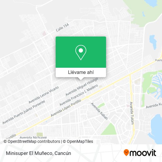 Mapa de Minisuper El Muñeco