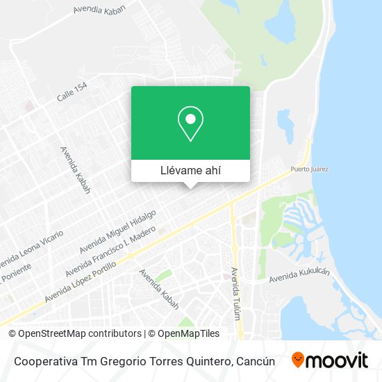 Mapa de Cooperativa Tm Gregorio Torres Quintero