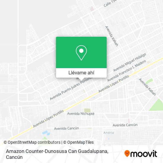 Mapa de Amazon Counter-Dunosusa Can Guadalupana