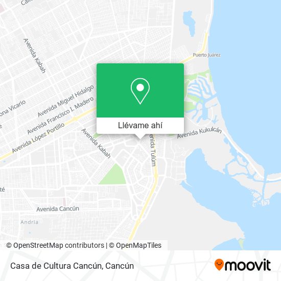 Mapa de Casa de Cultura Cancún