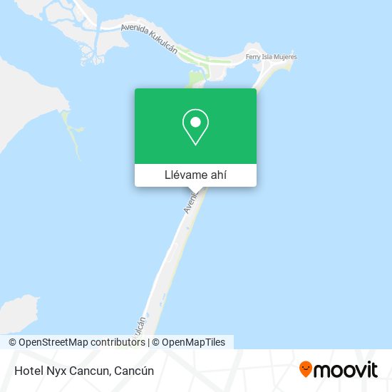 Mapa de Hotel Nyx Cancun