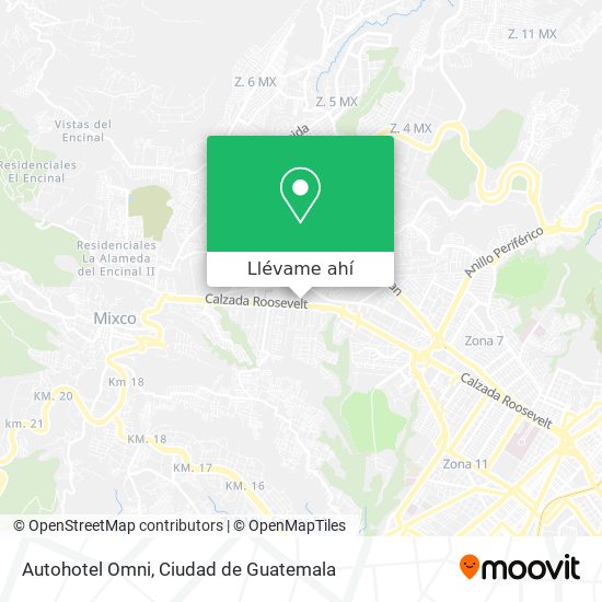 Mapa de Autohotel Omni