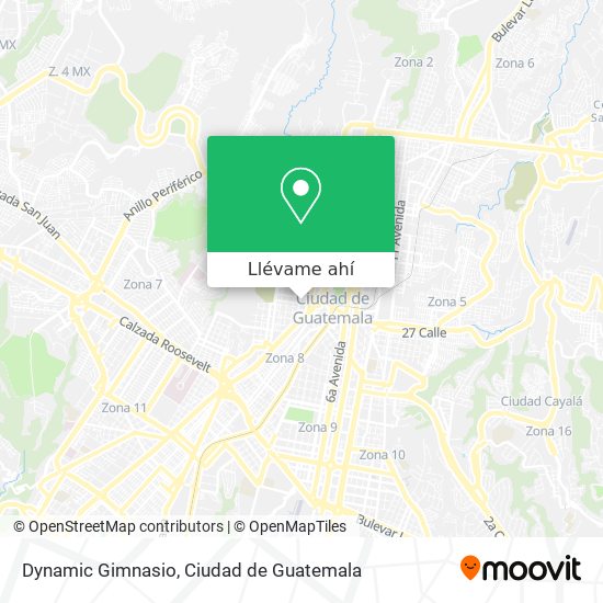 Mapa de Dynamic Gimnasio