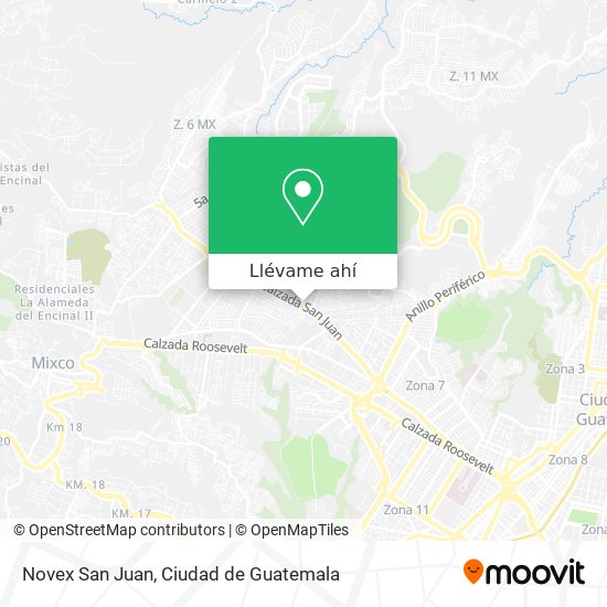 Mapa de Novex San Juan