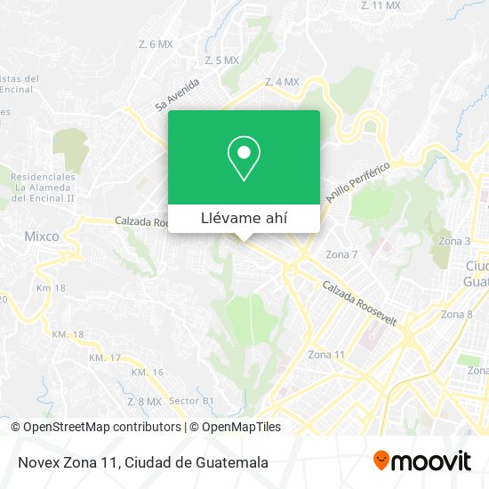 Mapa de Novex Zona 11