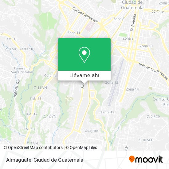 Mapa de Almaguate