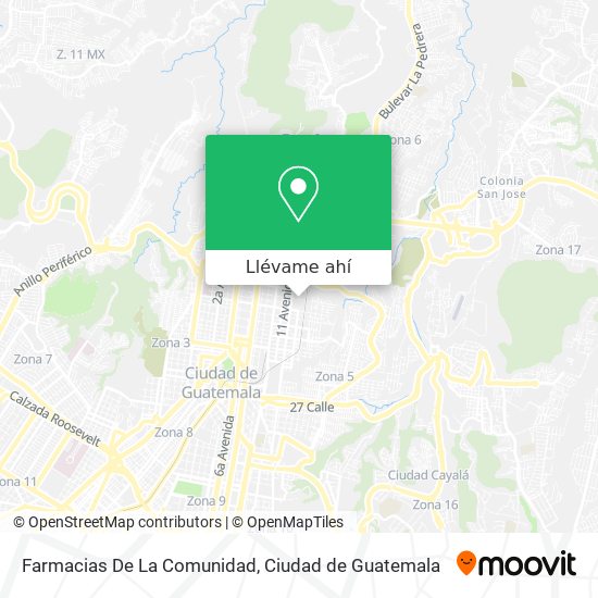 Mapa de Farmacias De La Comunidad