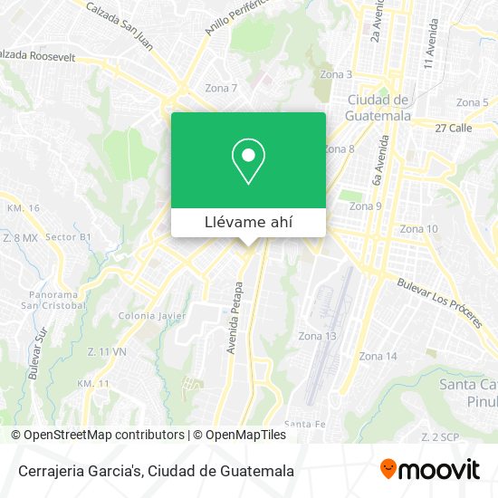 Mapa de Cerrajeria Garcia's