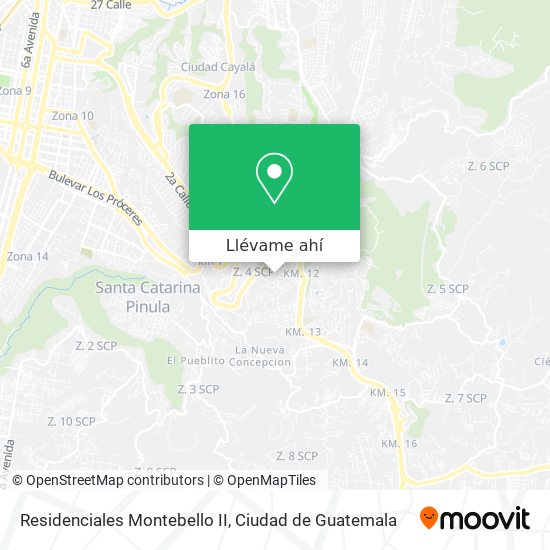 Mapa de Residenciales Montebello II