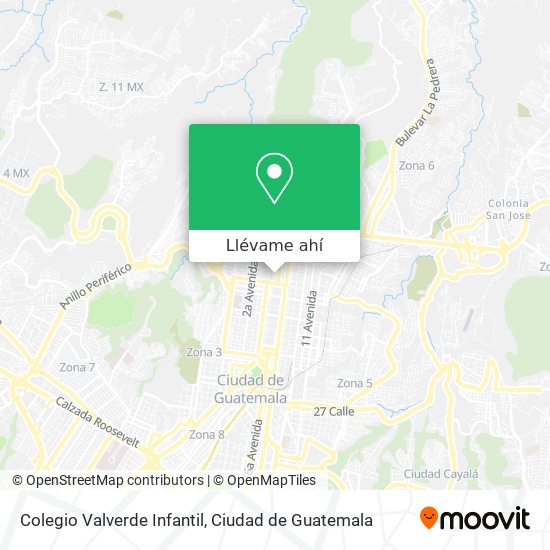 Mapa de Colegio Valverde Infantil