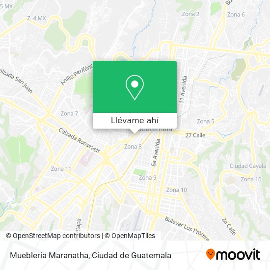 Mapa de Muebleria Maranatha