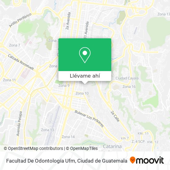 Mapa de Facultad De Odontología Ufm