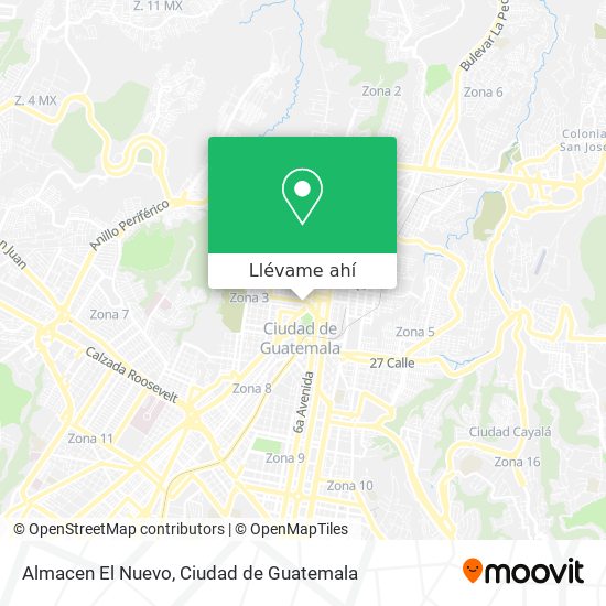 Mapa de Almacen El Nuevo