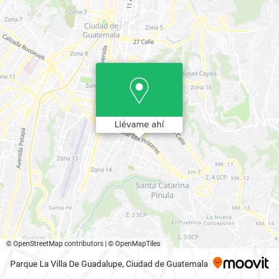 Mapa de Parque La Villa De Guadalupe