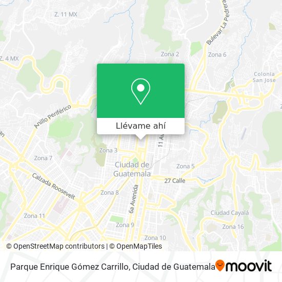 Mapa de Parque Enrique Gómez Carrillo