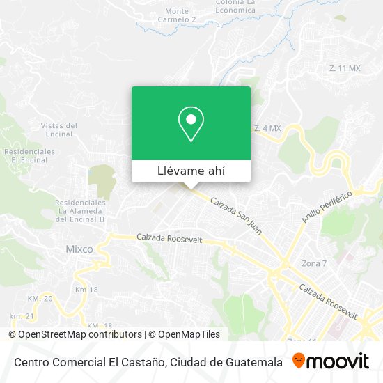 Mapa de Centro Comercial El Castaño