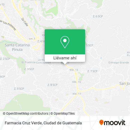 Mapa de Farmacia Cruz Verde