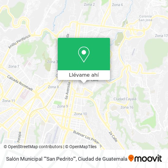 Mapa de Salón Municipal ""San Pedrito""