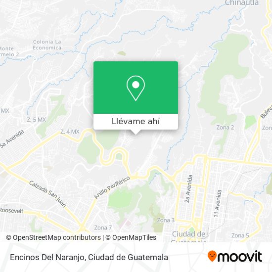 Mapa de Encinos Del Naranjo