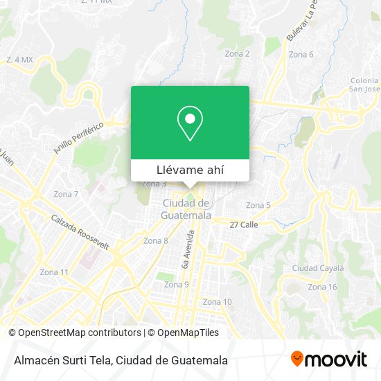 Mapa de Almacén Surti Tela