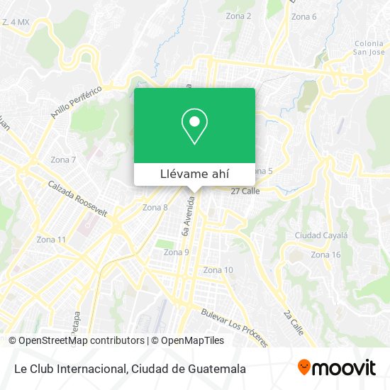 Mapa de Le Club Internacional