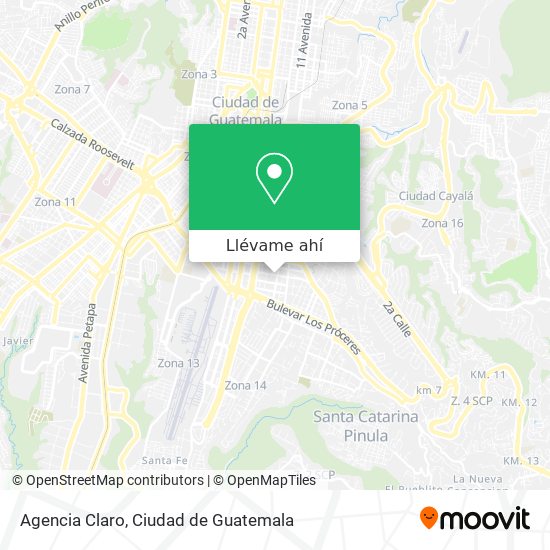 Mapa de Agencia Claro