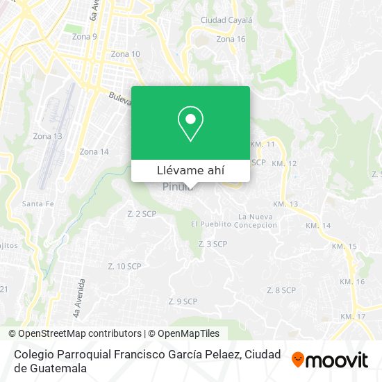 Mapa de Colegio Parroquial Francisco García Pelaez