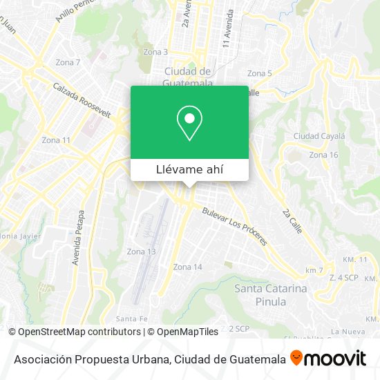 Mapa de Asociación Propuesta Urbana