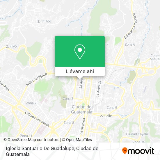 Mapa de Iglesia Santuario De Guadalupe