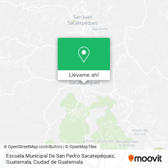 Mapa de Escuela Municipal De San Pedro Sacatepéquez, Guatemala