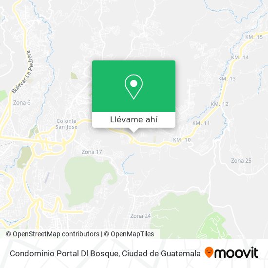 Mapa de Condominio Portal Dl Bosque