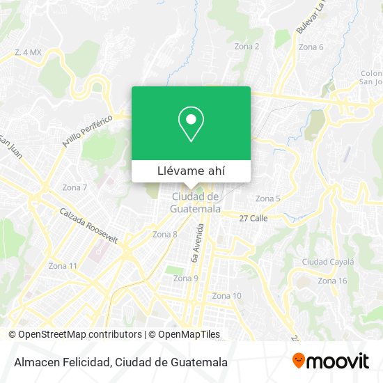 Mapa de Almacen Felicidad