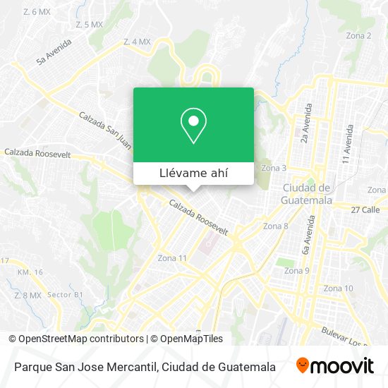 Mapa de Parque San Jose  Mercantil