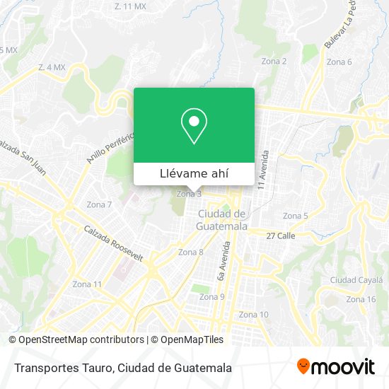 Mapa de Transportes Tauro