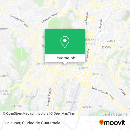 Mapa de Unisuper