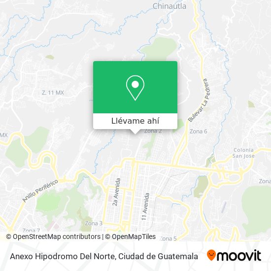 Mapa de Anexo Hipodromo Del Norte