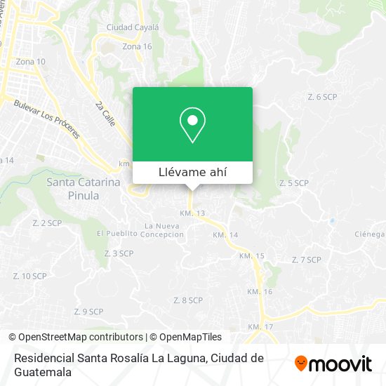 Mapa de Residencial Santa Rosalía La Laguna