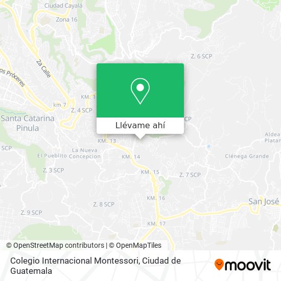 Mapa de Colegio Internacional Montessori