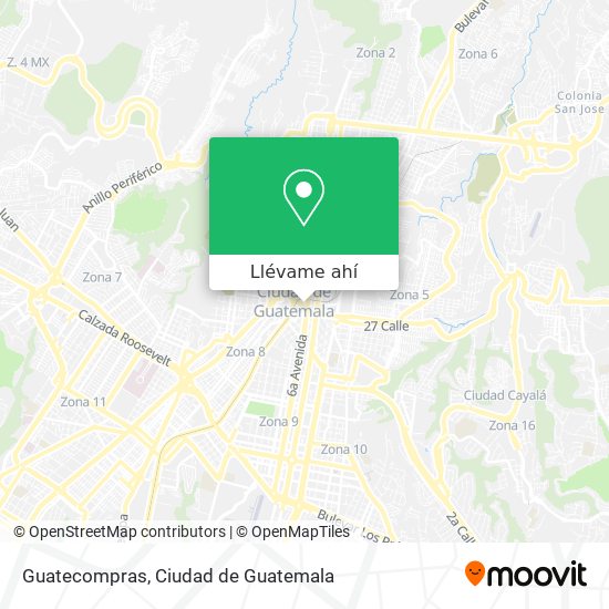 Mapa de Guatecompras