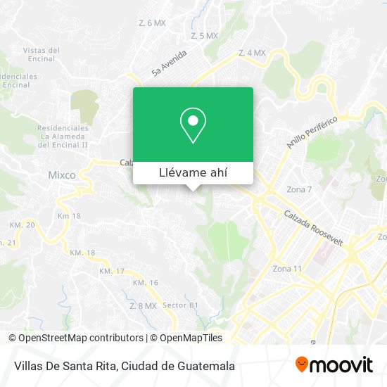 Mapa de Villas De Santa Rita