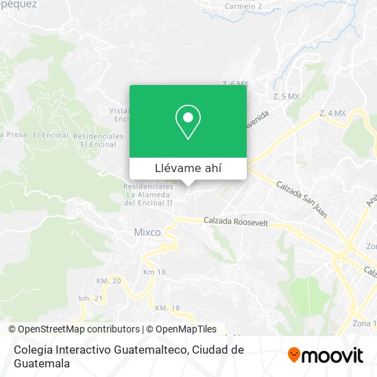Mapa de Colegia Interactivo Guatemalteco