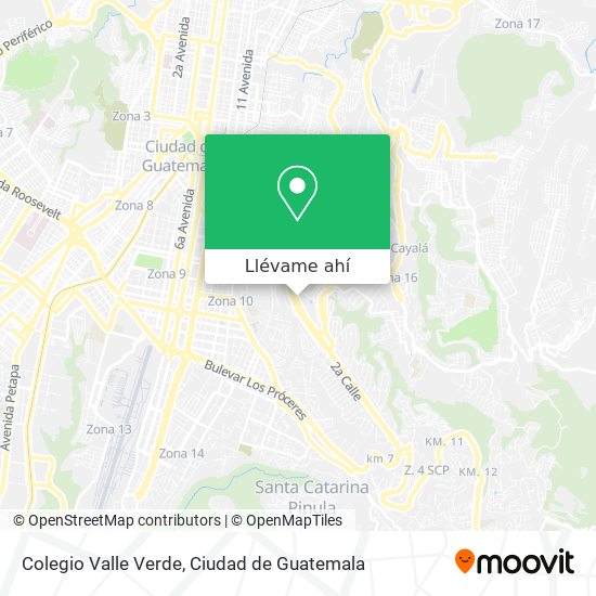 Mapa de Colegio Valle Verde